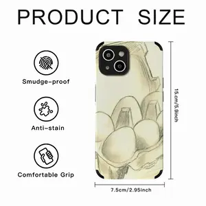 6 Eier Im Karton Six Eggs In The Cardboard iPhone14 Phone Case (Leather)