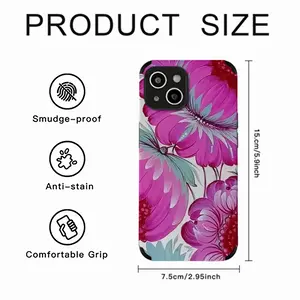 Peony Blossom iPhone14 Phone Case (Leather)