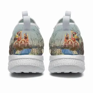 Men Winter Town With A Church Chunky Popcorn Shoes