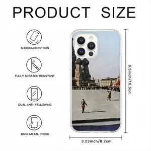 Lady In Red Square iPhone14 Pro Max Phone Case (Silicone)