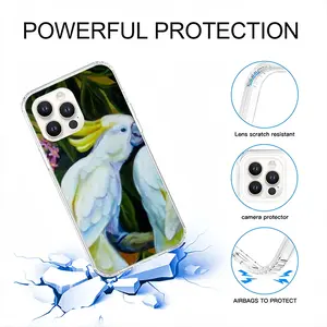 Unexpected Kiss Parrots iPhone14 Pro Max Phone Case (Silicone)