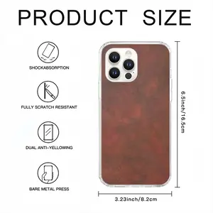 Burnt Red Clouds iPhone14 Pro Max Phone Case (Silicone)