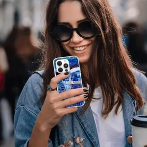 True Blue iPhone14 Pro Phone Case (Silicone)