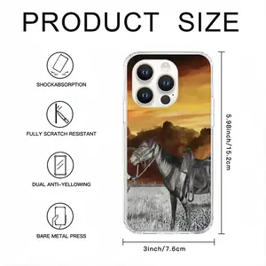 Cowboy With Horse iPhone14 Pro Phone Case (Silicone)