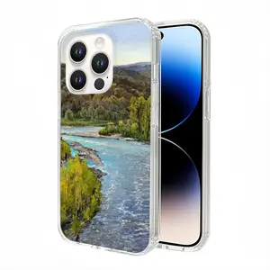 Landscape Impressionism White River iPhone14 Pro Phone Case (Silicone)