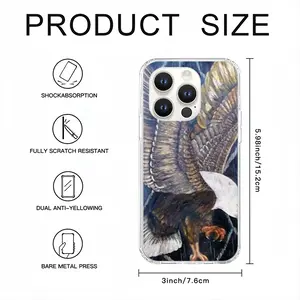 Eagle Scratch iPhone14 Pro Phone Case (Silicone)