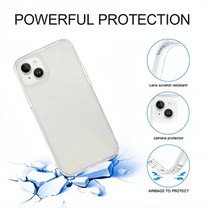 White iPhone14 Plus Phone Case (Silicone)