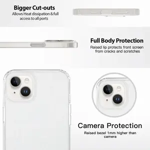 White iPhone14 Plus Phone Case (Silicone)