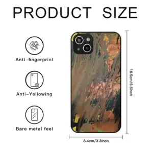 Bronze Abstraction iPhone14 Plus Phone Case (Tempered Film)