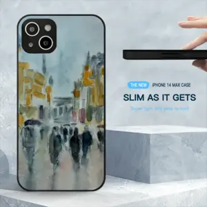 Rain iPhone14 Plus Phone Case (Tempered Film)