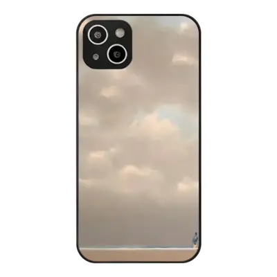 Beach With Three Visitors And A Pole iPhone14 Plus Phone Case (Tempered Film)