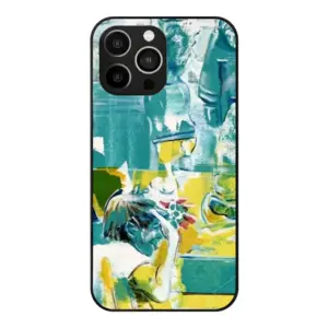 Green Point iPhone14 Pro Max Phone Case (Tempered Film)