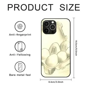 6 Eier Im Karton Six Eggs In The Cardboard iPhone14 Pro Max Phone Case (Tempered Film)