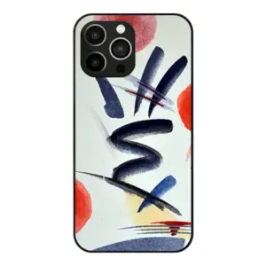 Make Art Not War iPhone14 Pro Max Phone Case (Tempered Film)