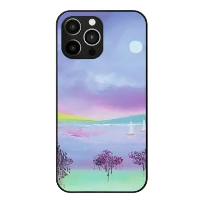 Moon Trees iPhone14 Pro Max Phone Case (Tempered Film)