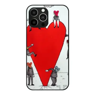 Love Is All Around iPhone14 Pro Max Phone Case (Tempered Film)