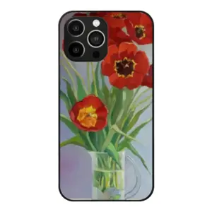 Tulips iPhone14 Pro Max Phone Case (Tempered Film)