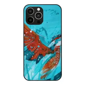 Kingfisher iPhone14 Pro Max Phone Case (Tempered Film)