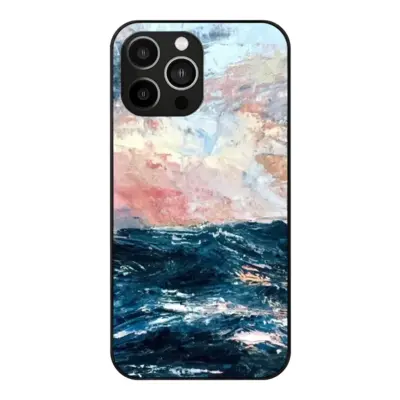 Sunset Sea iPhone14 Pro Max Phone Case (Tempered Film)