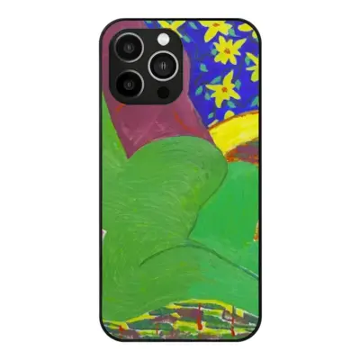 Green Woman iPhone14 Pro Max Phone Case (Tempered Film)