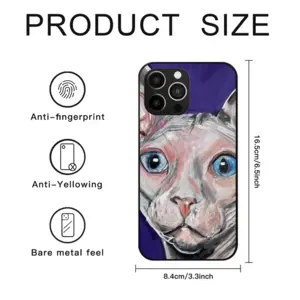 Bald Cat iPhone14 Pro Max Phone Case (Tempered Film)