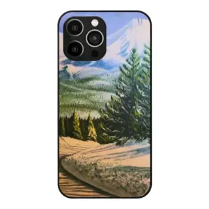 Mountain Road iPhone14 Pro Max Phone Case (Tempered Film)