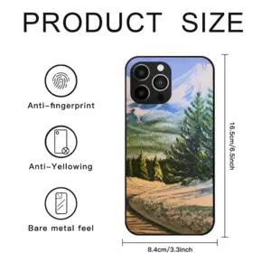 Mountain Road iPhone14 Pro Max Phone Case (Tempered Film)