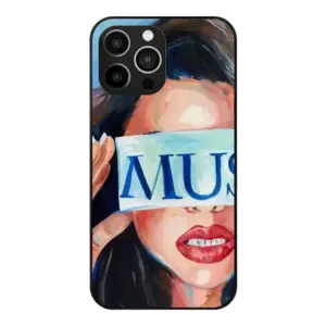 Muse Red Lipstick iPhone14 Pro Max Phone Case (Tempered Film)