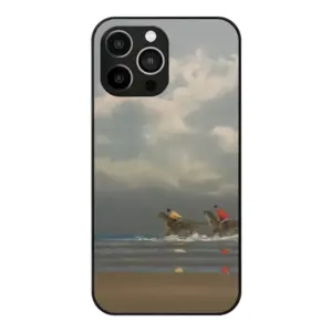 Beach With Riders iPhone14 Pro Max Phone Case (Tempered Film)