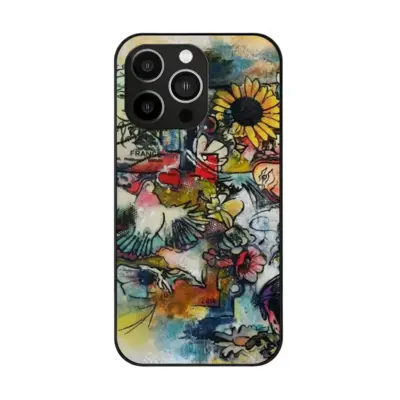 Postcard iPhone14 Pro Phone Case (Tempered Film)