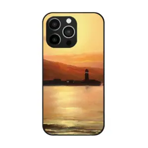 Gold Sea Sunset iPhone14 Pro Phone Case (Tempered Film)