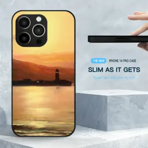 Gold Sea Sunset iPhone14 Pro Phone Case (Tempered Film)