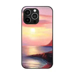 Red Sea Sunset iPhone14 Pro Phone Case (Tempered Film)