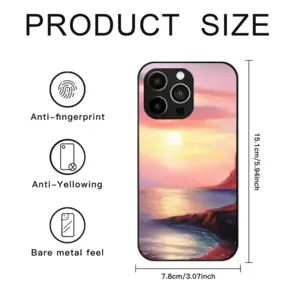 Red Sea Sunset iPhone14 Pro Phone Case (Tempered Film)