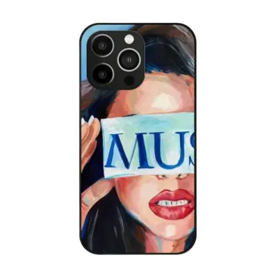 Muse Red Lipstick iPhone14 Pro Phone Case (Tempered Film)