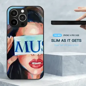 Muse Red Lipstick iPhone14 Pro Phone Case (Tempered Film)