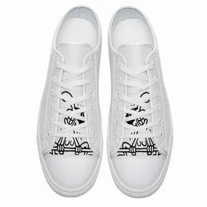 Men Lifting Love Retro Canvas Shoes