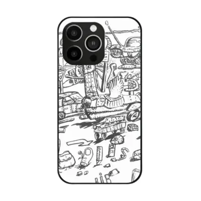 Battleground iPhone14 Pro Phone Case (Tempered Film)