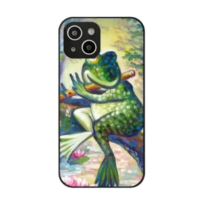 Frog Song iPhone14 Pro Phone Case (Tempered Film)