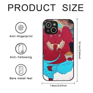 Ganesha Indian Buddha Religious Animals Elephant iPhone14 Pro Phone Case (Tempered Film)