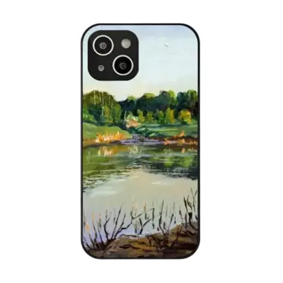 Shallow Pond Landscape iPhone14 Pro Phone Case (Tempered Film)