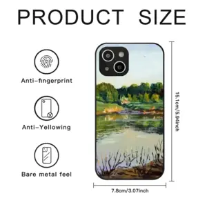 Shallow Pond Landscape iPhone14 Pro Phone Case (Tempered Film)