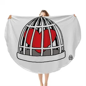 Love Prisoner Flannel Blanket (Round)