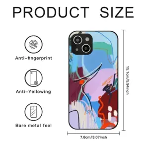 Large Red iPhone14 Pro Phone Case (Tempered Film)