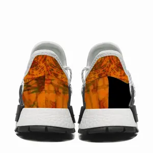 Men Orange Swirls Rope Loop Popcorn Shoes