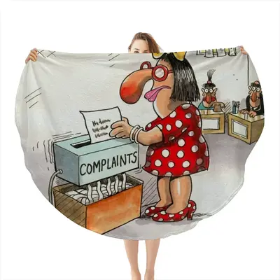 Complaints Flannel Blanket (Round)