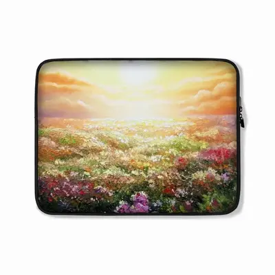 Sea Of Flowers Laptop Bag (Plush Inner)