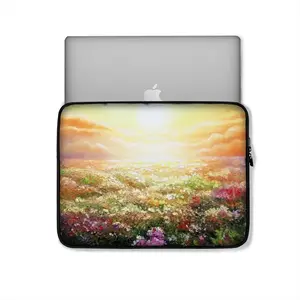 Sea Of Flowers Laptop Bag (Plush Inner)