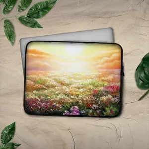 Sea Of Flowers Laptop Bag (Plush Inner)