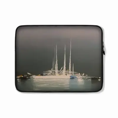 Sailboats In St Marie De La Mer Laptop Bag (Plush Inner)